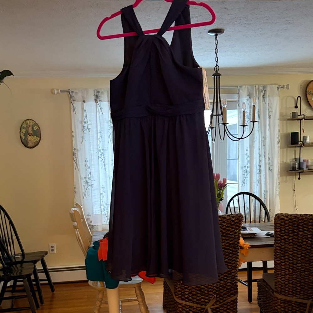 Elegant Navy Blue Women's Dress
